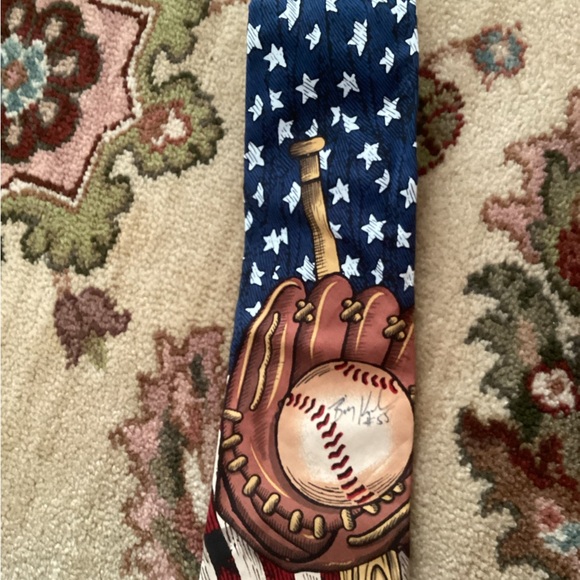 Vintage American flag baseball tie - Picture 2 of 3